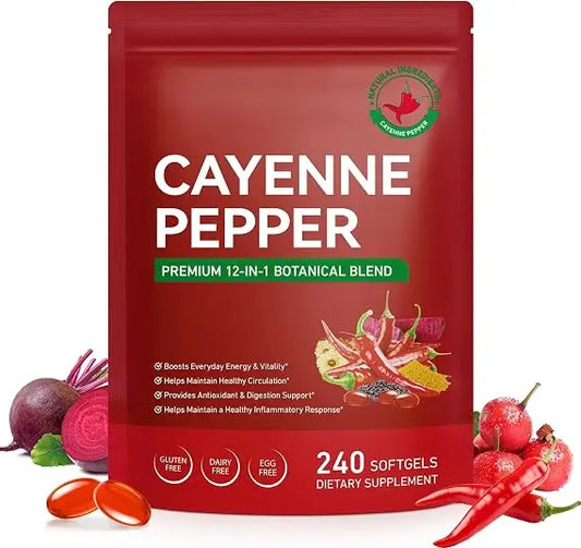CAYENNE PEPPER . MEJORA LA SALUD CARDIOVASCULAR
